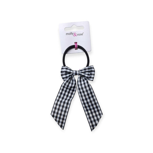 Picture of MOLLY&ROSE GINGHAM BOW BLACK ELASTIC